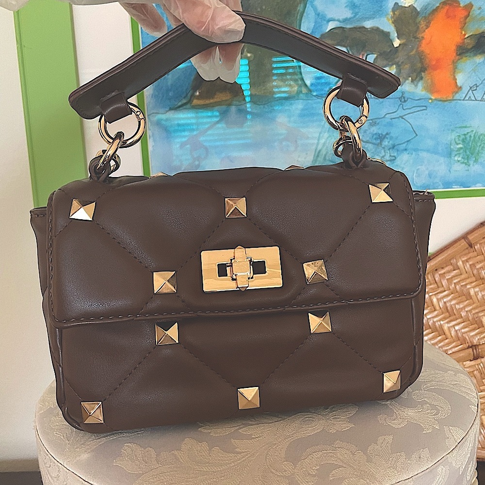 NWOT URBAN EXPRESSIONS "AIZA" CROSSBODY STUDDED FAUX LEATHER BAG